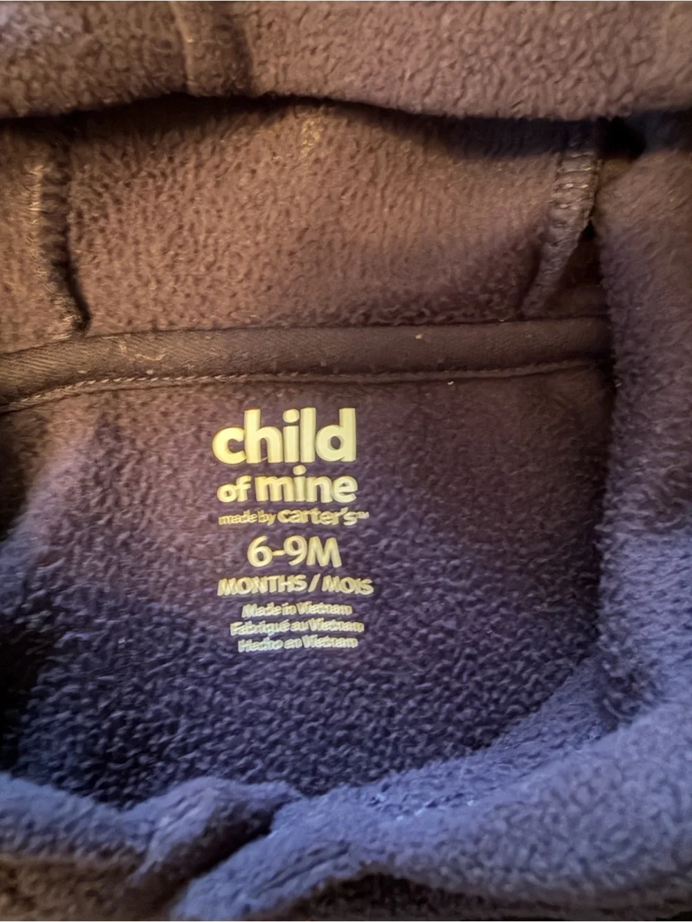 Child of Mine by Carter’s Baby Boy Bear Hooded Top & Striped Pants 2-Piece 6-9 M